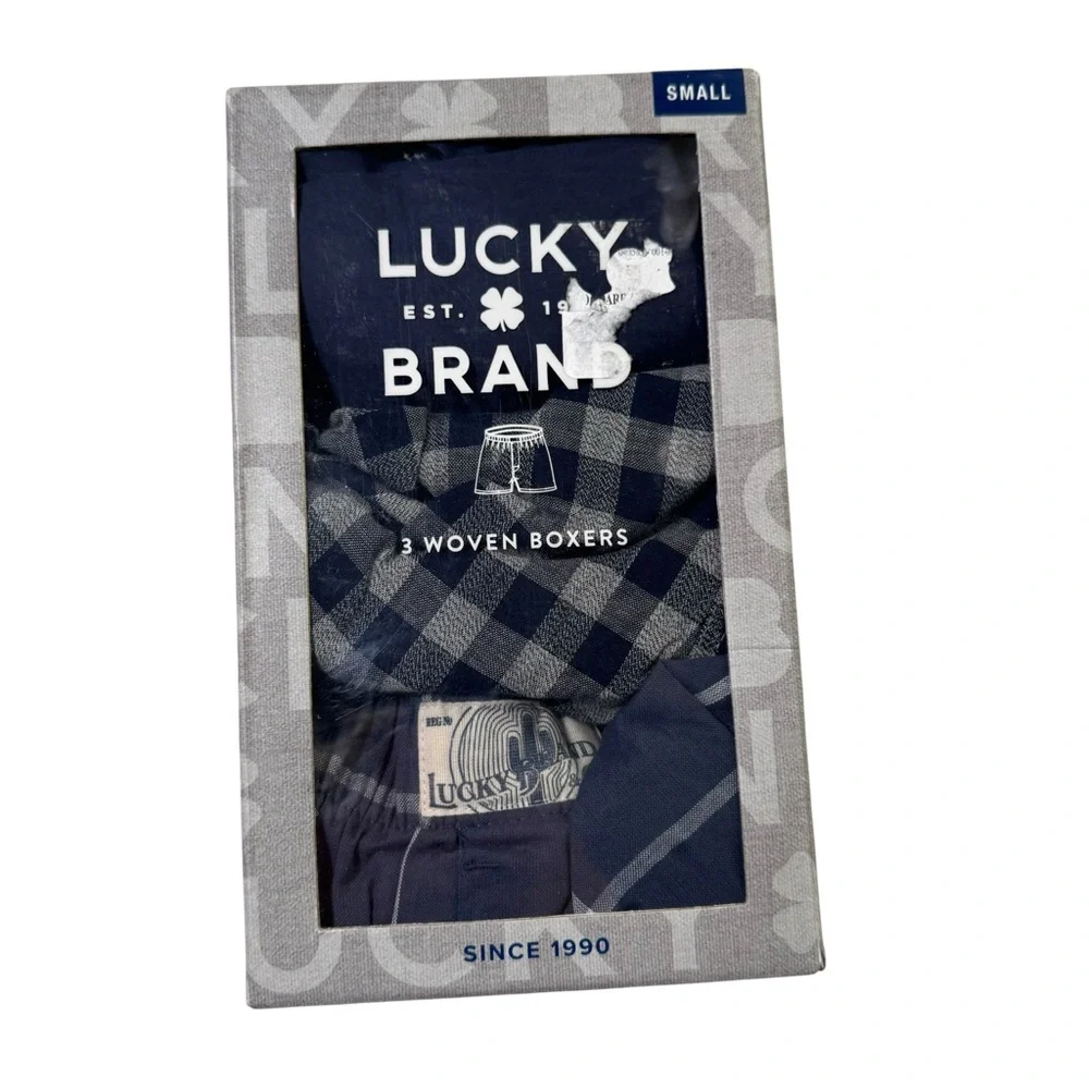 NIB Lucky Brand Woven‎ Cotton Boxers